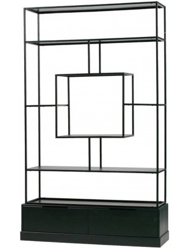 Plaukts FONS 126x38x204h melns