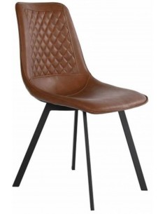 Krēsls VINTAGE PU tumši brūns
