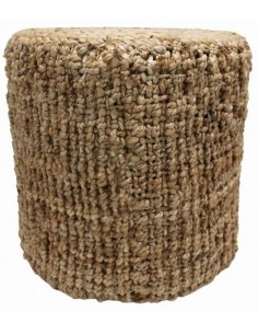 Pufs YUTE Ø40x40h gaiši brūns