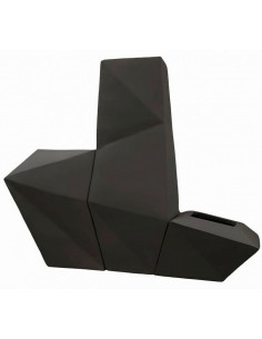 Vāze GEOMETRIC 46x32x91h melna