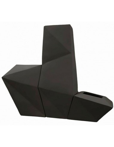Vāze GEOMETRIC 46x32x91h melna