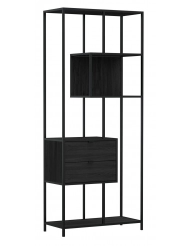 Полка SEAFORD 77x35x185h черный