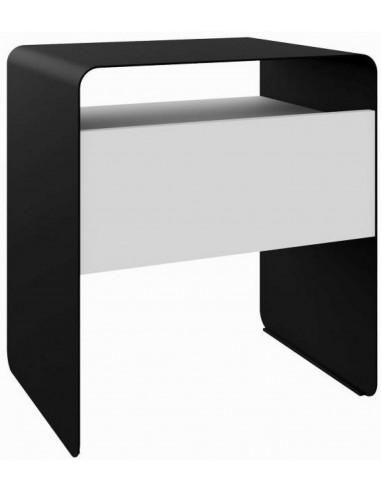 Тумбочка RISOR 45x35x50h черный / белый