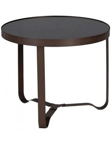 Боковый столик METAL GLASS Ø60x50h...