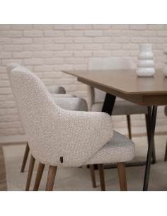 Krēsls EVELYN gaiši brūns 2