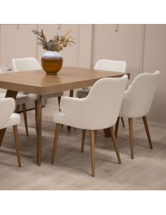 Krēsls EVELYN gaiši brūns 2