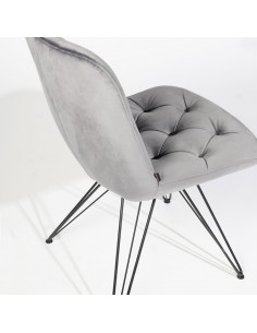 Krēsls CHLOE gaiši pelēks 2