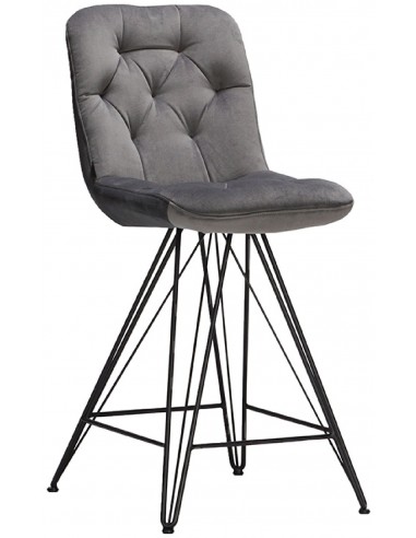 Pusbāra krēsls CHLOE tumši pelēks