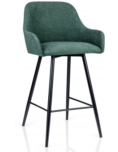 Полубарный стул COLIN зелёный