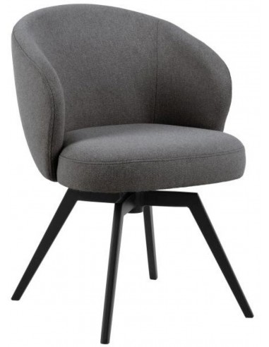 Krēsls DARLENE tumši pelēks / grozāms