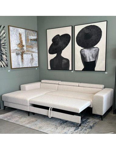 Stūra dīvāns DEDO 282x178x89h balts