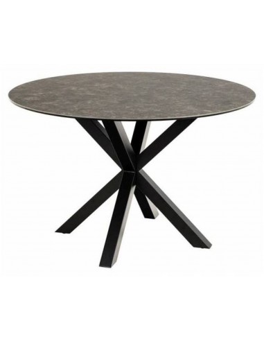 Galds TERRY Ø119x75h tumši pelēks