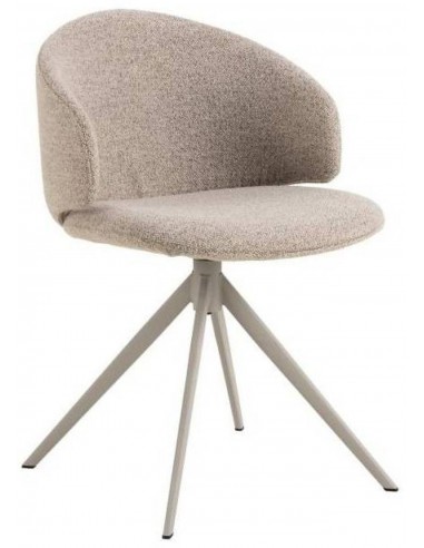 Krēsls ALLORA gaiši brūns / grozāms