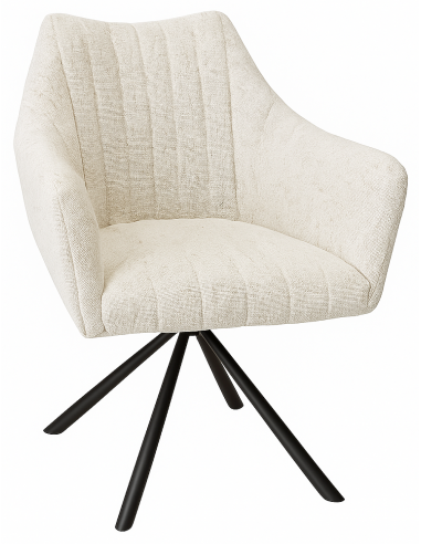 Krēsls MILAN gaiši brūns / grozāms