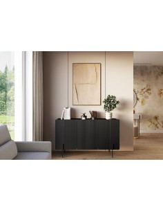 Комод MALMI 150x42x87h чёрный 2