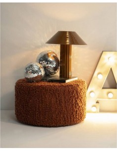 Пуф VISTA Ø60x32h terracota 2