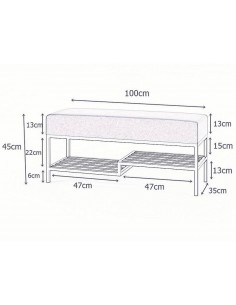 Soliņš FABIAN 100x35x45h... 2