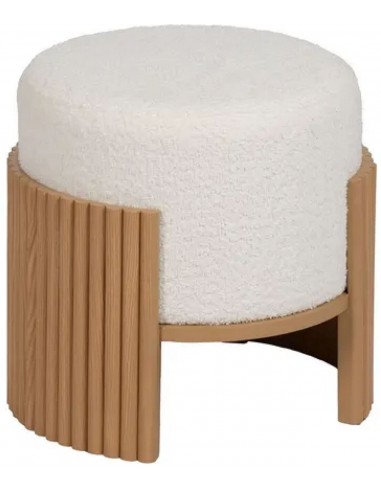 Pufs GROOVE Ø43x41h gaiši brūns