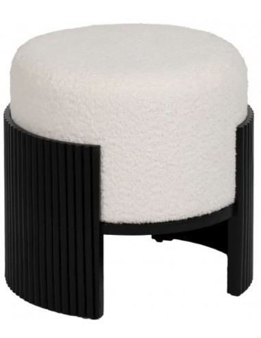 Pufs GROOVE Ø43x41h melns