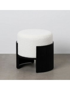 Pufs GROOVE Ø43x41h melns 2