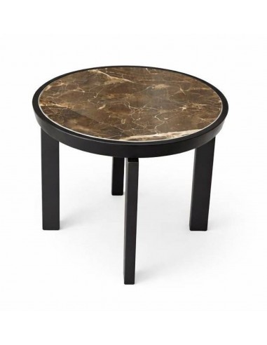 Sānu galdiņš ALCAMO Ø45 tumši brūns