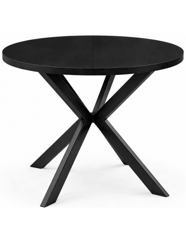 Раздвижной cтол EDEN Ø120(196)x76h black