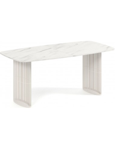Стол ADRIA 160(236)x90x76h bianco marble