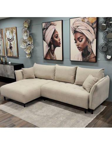 Stūra dīvāns LARI 290x160x90h gaiši...