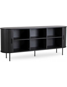 Kumode SHIRI 180x40x76h melna 2