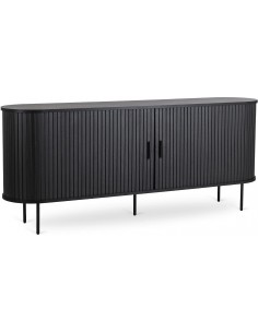 Kumode SHIRI 180x40x76h melna