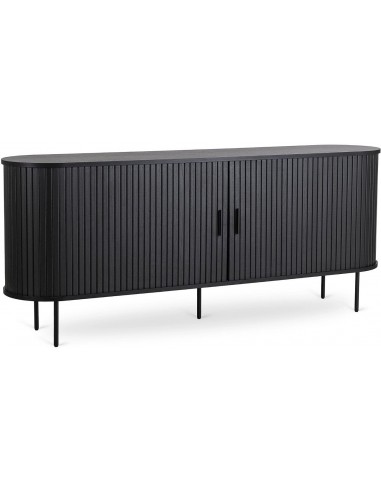 Kumode SHIRI 180x40x76h melna