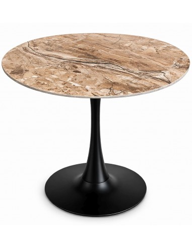 Apaļš galds MALTA Ø90 gaiši brūns