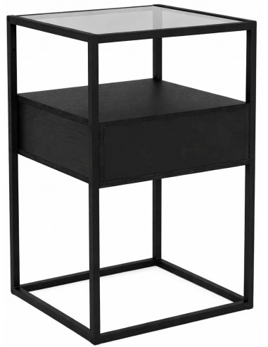 Naktsskapītis RANDOLF 40x35x60h melns