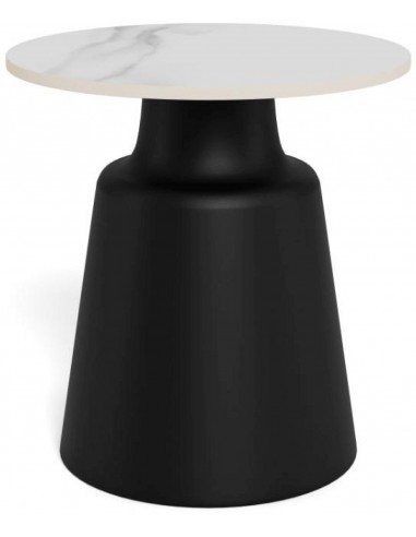 Sānu galdiņš SANTORINI Ø45x48h balts...