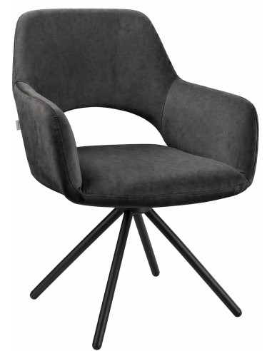 Krēsls SILVIO tumši pelēks / grozāms