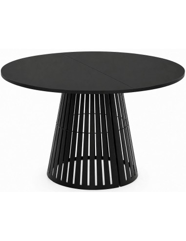 Раздвижной cтол RONE Ø120(196)x76h black