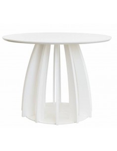 Galds BRON Ø100x75h balts