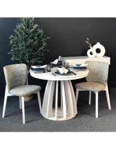 Galds BRON Ø100x75h balts 2