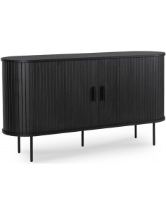 Kumode SHIRI 140x40x76h melna
