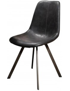 Krēsls ZIGZAG PU melns