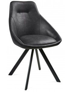 Стул ALUMNA PU темно-серый...