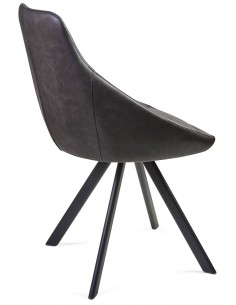 Стул ALUMNA PU темно-серый... 2