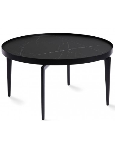 Кофейный столик GINO Ø80x43h черный с...