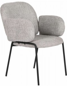 Стул METAL TEDDY светло-серый