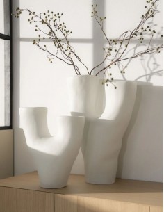 Ваза DORY 38h белая 2