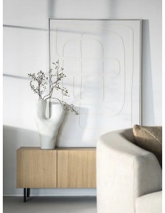 Vāze DORY 52h balta 2