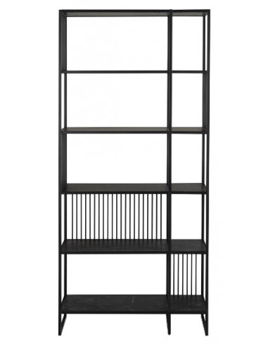 Plaukts STRINGTON 85x35x185h melns