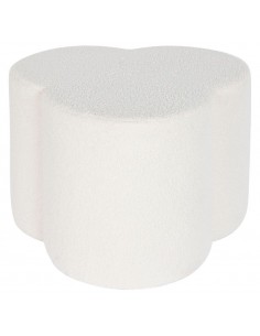 Пуф HART TEDDY Ø53x40h белый