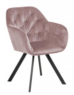 Krēsls LOLA VIC rozā / grozāms