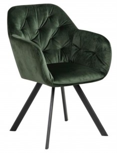 Krēsls LOLA VIC zaļš / grozāms